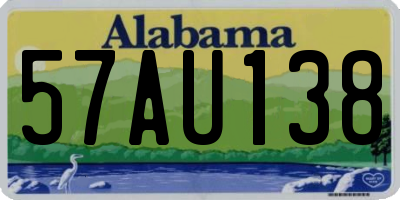 AL license plate 57AU138