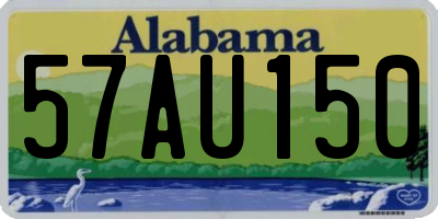 AL license plate 57AU150