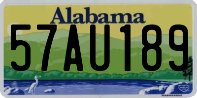 AL license plate 57AU189