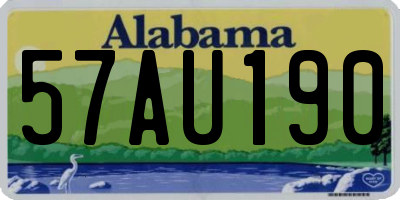 AL license plate 57AU190
