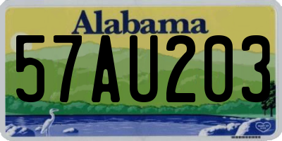 AL license plate 57AU203