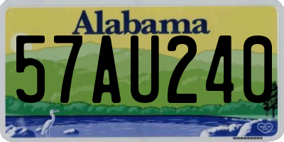 AL license plate 57AU240