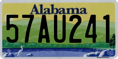 AL license plate 57AU241