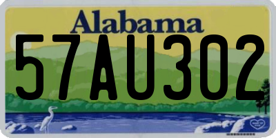 AL license plate 57AU302