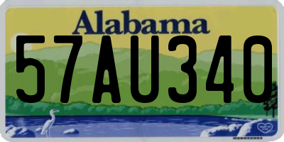 AL license plate 57AU340