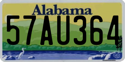 AL license plate 57AU364