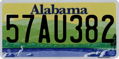 AL license plate 57AU382