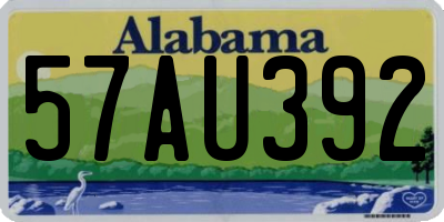 AL license plate 57AU392