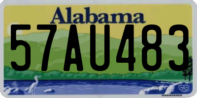 AL license plate 57AU483