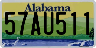 AL license plate 57AU511