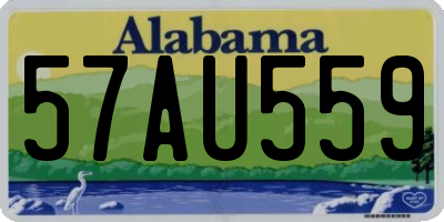 AL license plate 57AU559