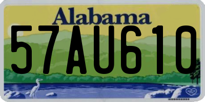 AL license plate 57AU610