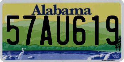 AL license plate 57AU619