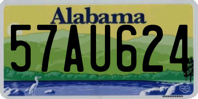 AL license plate 57AU624
