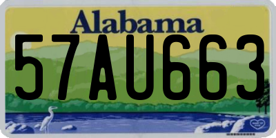 AL license plate 57AU663