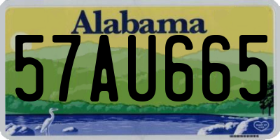 AL license plate 57AU665