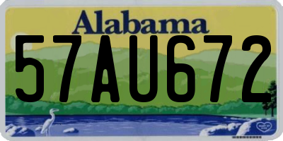AL license plate 57AU672