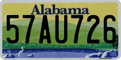 AL license plate 57AU726