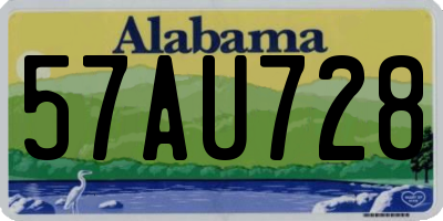 AL license plate 57AU728
