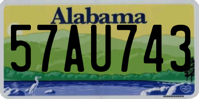 AL license plate 57AU743