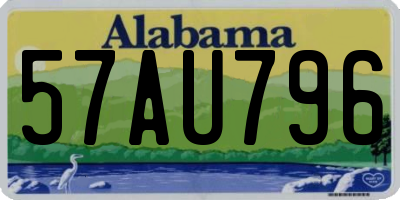 AL license plate 57AU796