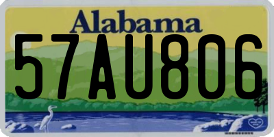 AL license plate 57AU806