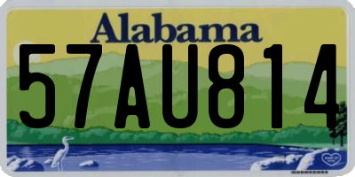 AL license plate 57AU814