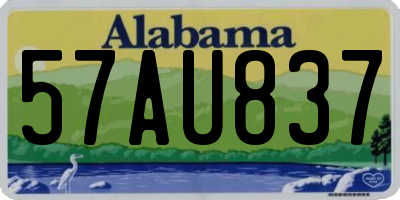 AL license plate 57AU837