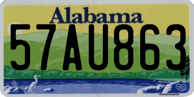 AL license plate 57AU863