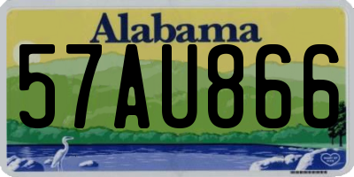 AL license plate 57AU866