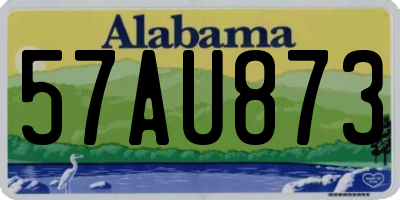 AL license plate 57AU873