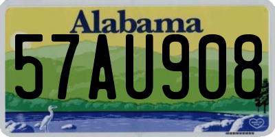 AL license plate 57AU908