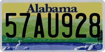 AL license plate 57AU928