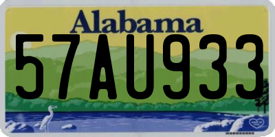AL license plate 57AU933