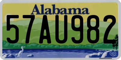 AL license plate 57AU982