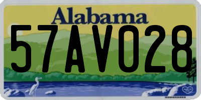AL license plate 57AV028