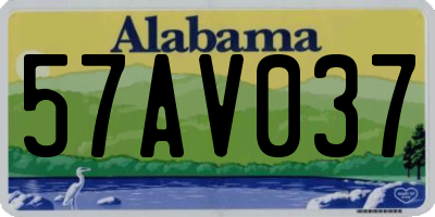 AL license plate 57AV037