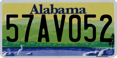 AL license plate 57AV052