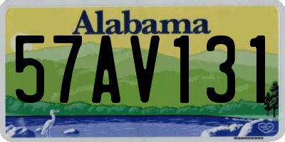 AL license plate 57AV131