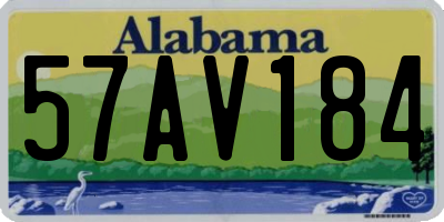AL license plate 57AV184