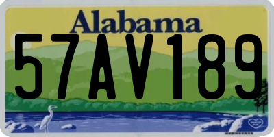 AL license plate 57AV189