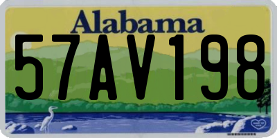 AL license plate 57AV198