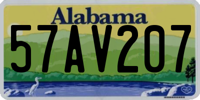 AL license plate 57AV207