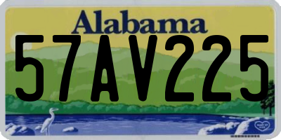 AL license plate 57AV225