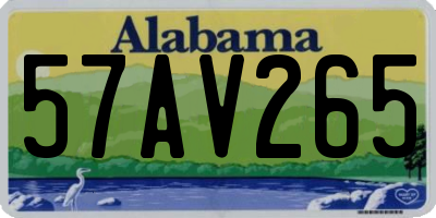 AL license plate 57AV265