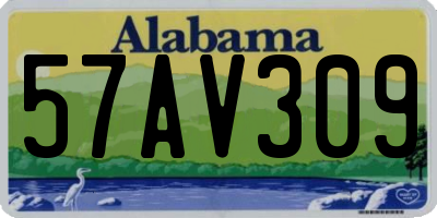 AL license plate 57AV309