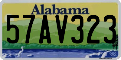 AL license plate 57AV323