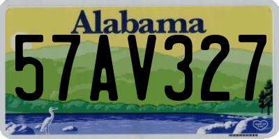 AL license plate 57AV327