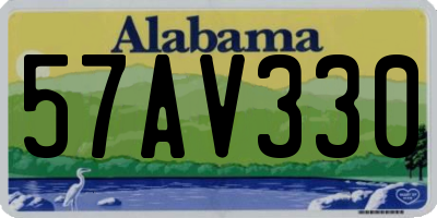 AL license plate 57AV330