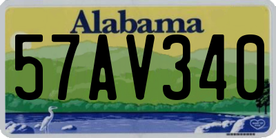 AL license plate 57AV340